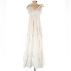 Twin-set white maxi dress size small